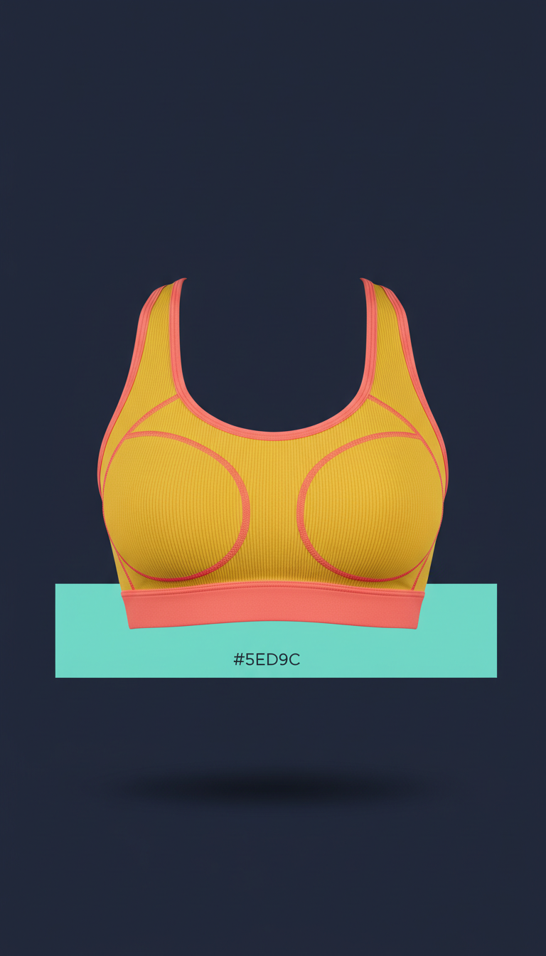 Electric marigold sports bra
