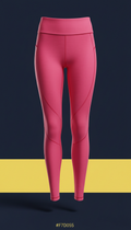 Raspberry high-stretch leggings