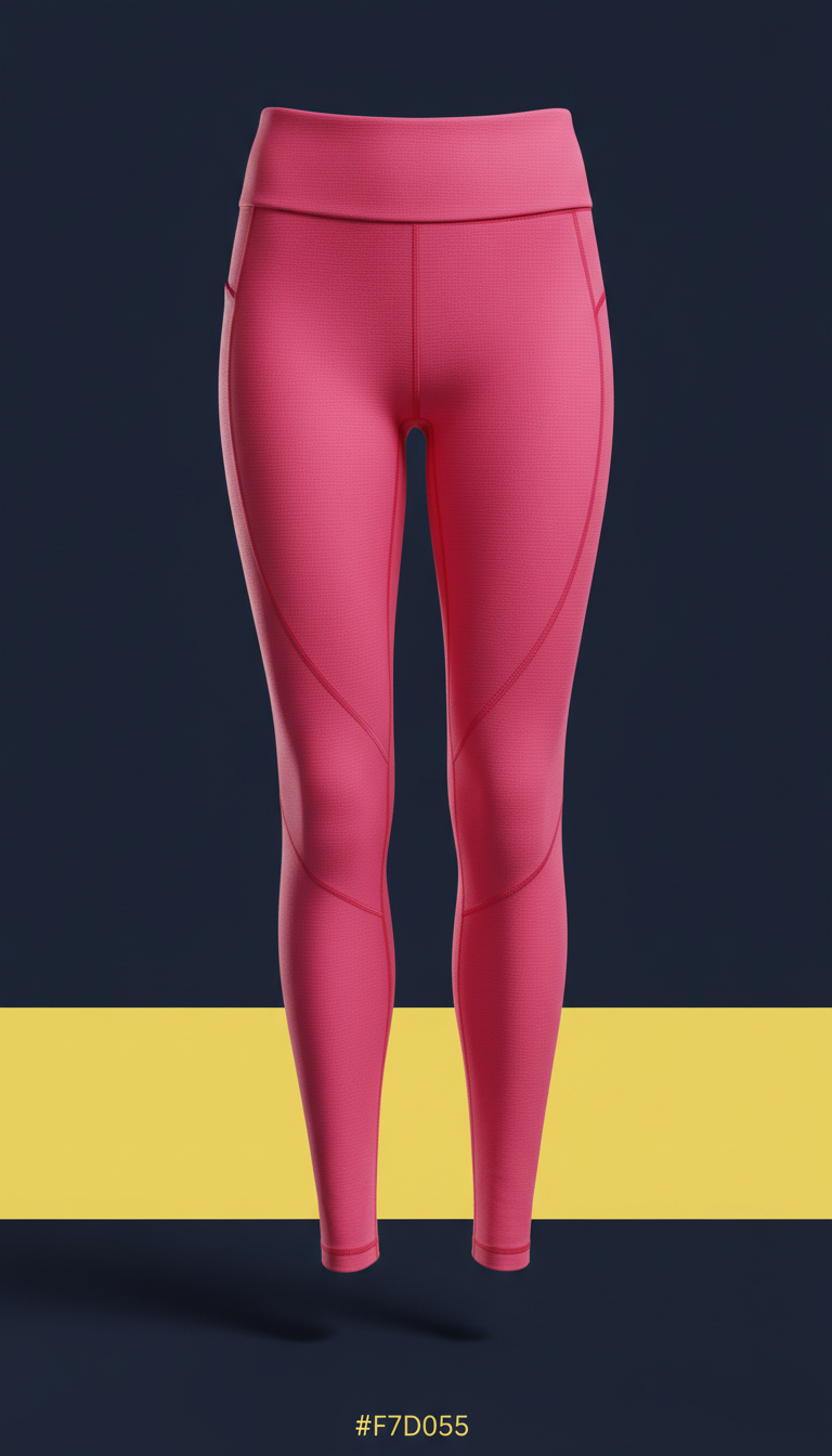 Raspberry high-stretch leggings